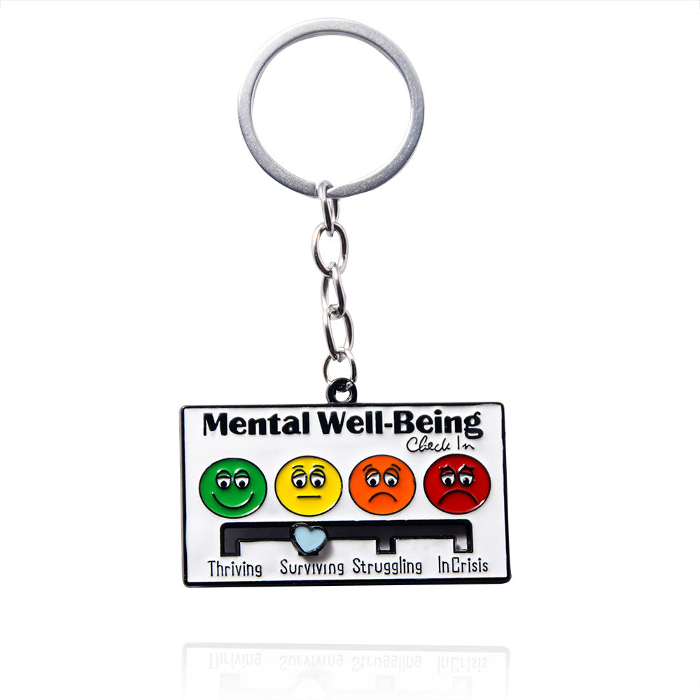 Wholesale Mood Expression Battery Power Keychain